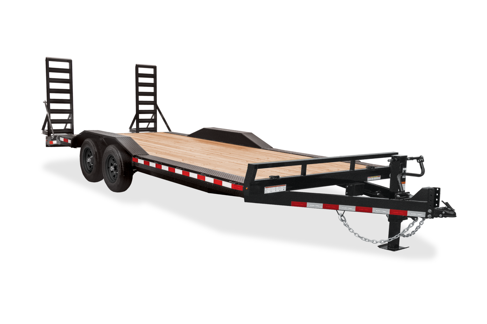 Sure-Trac ST10218FWET-B-160 — 8.5 ft x 18 ft Full-Width Equipment Trailer