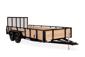 Sure-Trac ST8212HST-B-030 — 7x12 3-Board High Side Utility Trailer (2,990 GVWR)