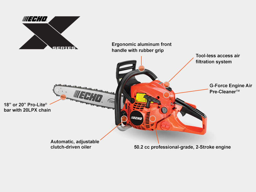 ECHO CS-500P-18 — 50.2cc Professional Chainsaw (18 inch Bar)