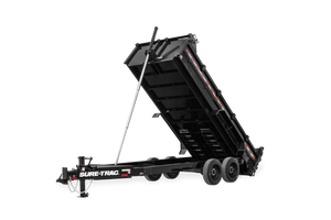Sure-Trac ST8216TLDD — 7ft x 16ft Low-Profile Dump Trailer (14K)