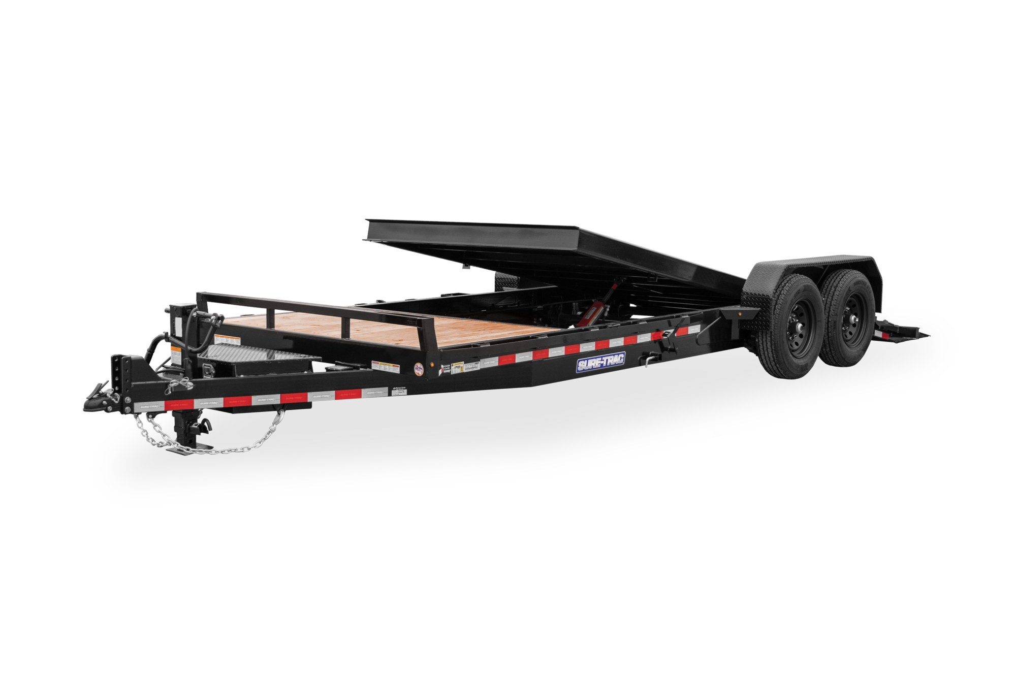 Sure-Trac ST82184TBE-B-140 — 82 inches x 18 feet Tilt Bed Equipment Trailer (14K)