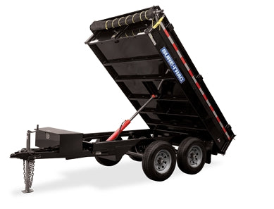 Sure-Trac ST7210DOD-B-070 — 72 in x 10 ft Deckover Dump Trailer (7K)